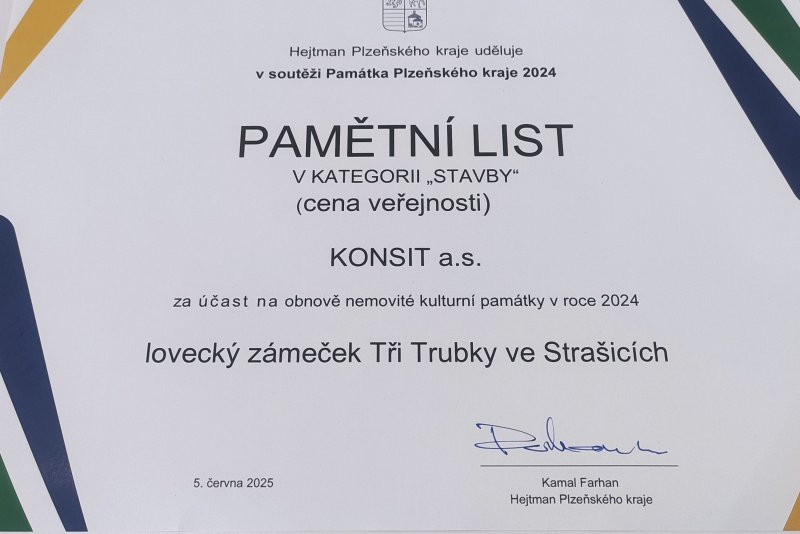 Cena veřejnosti v soutěži Památka Plzeňského kraje 2024