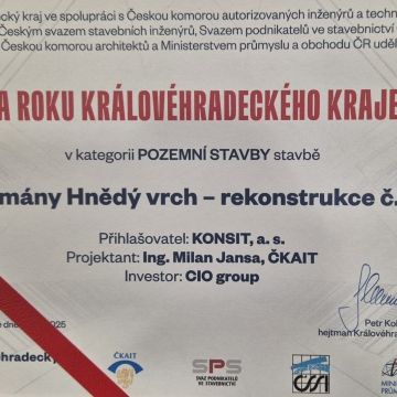 Apartmány Hnědý vrch vítězem Stavby roku v Králoévhradeckém kraji