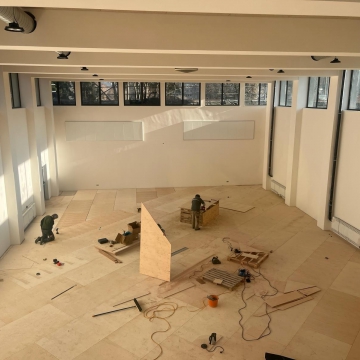 Průběh prací na stavbě nového pavilonu ZŠ na Zlíchově