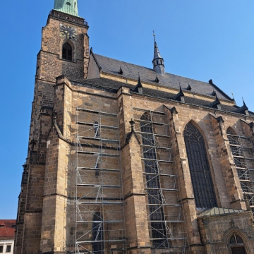 Budeme rekonstruovat krov a střechu baziliky sv. Bartoloměje v Plzni