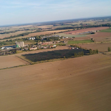 Výstavba fotovoltaické elektrárny 3,2 MWp v lokalitě Smiřice