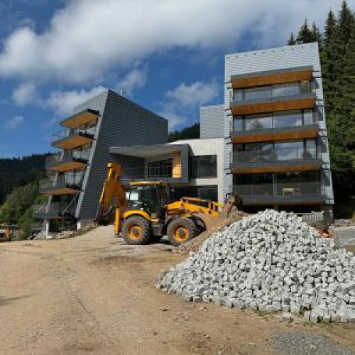 Stavební práce na Apartmánech Hnědý vrch jdou do finiše