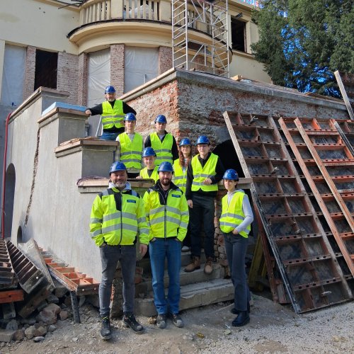 Exkurze studentů Fsv ČVUT na přestavbu domu U Vorlíků 4