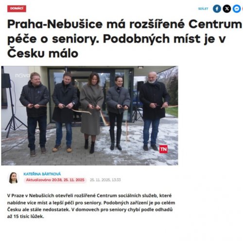 Rozšíření Centra pro seniory na tn.cz
