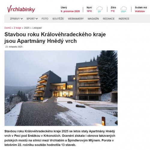 Apartmány Hnědý vrch na vrchlabinky.cz